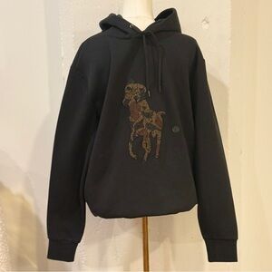 Polo by Ralph Lauren Black Hoodie with Camo Polo Applique